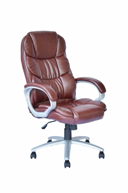 ergonomic-desk-high-back-brown-leather-executive-office-chair