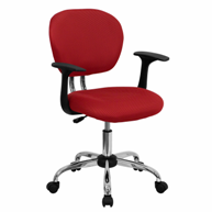 line-furniture-red-swivel-office-chair
