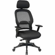 star-space-bayside-black-mesh-office-chair-costco